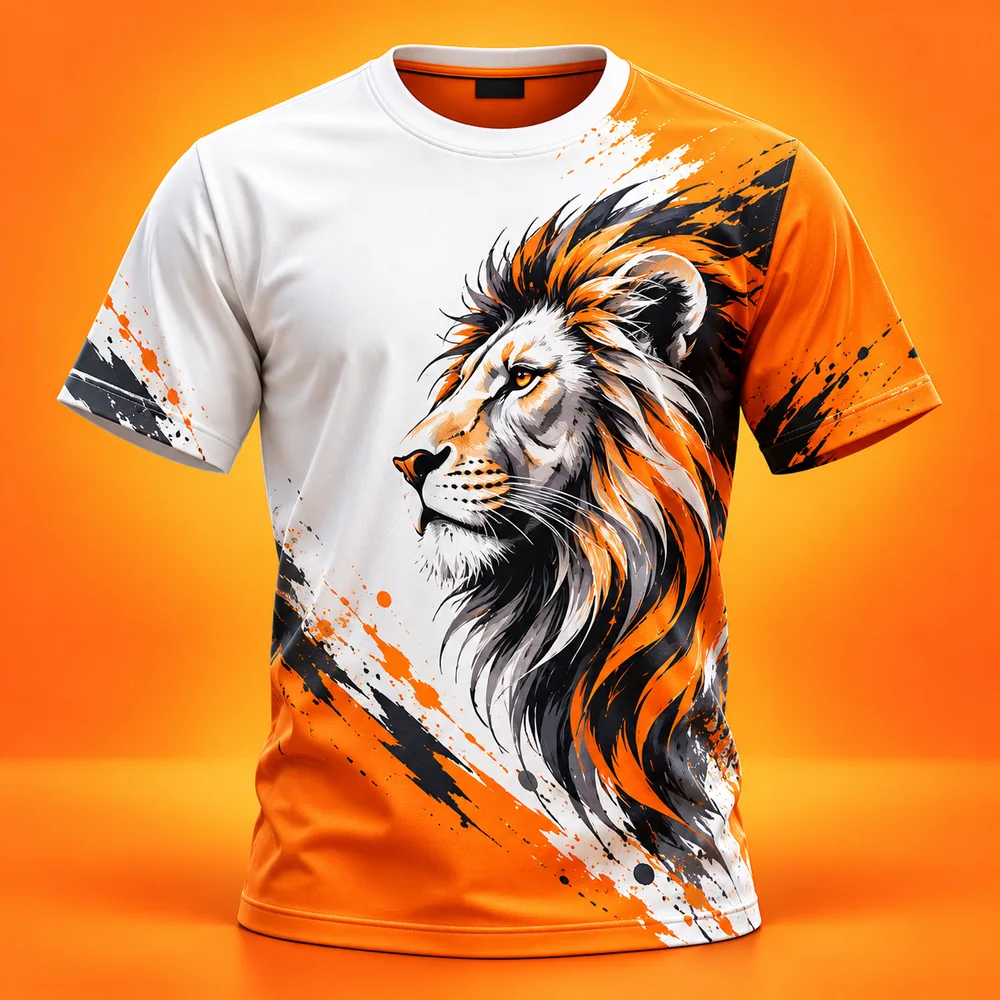 Lion Graphic Printed T-Shirt